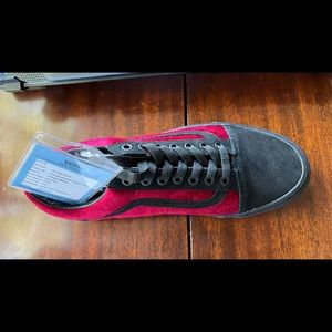 Vans Old Skool red velvet sneakers
